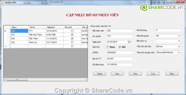 Code Quản Lý Nhân Sự - Tiền Lương Full Báo cáo,quản lý nhân sự tiền lương,code quản lý tiền lương vb net,code quản lý nhân sự vb net,phần mềm quản lý nhân sự tiền lương,tiền lương vb.net